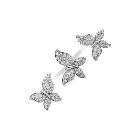 Prsteň s diamantmi Three Butterflies
