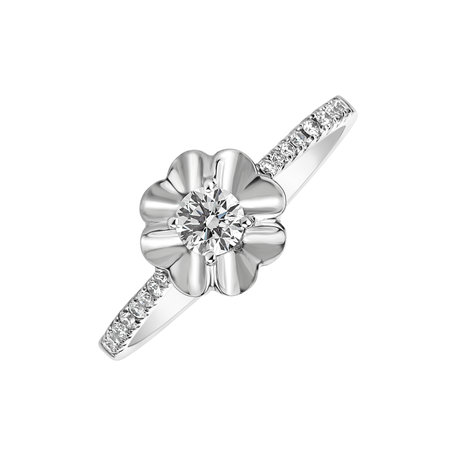 Prsteň s diamantmi Flower Vow