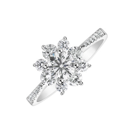 Prsteň s diamantmi Frozen Star