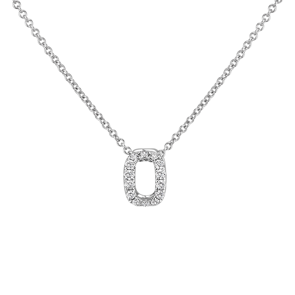 Náhrdelník s diamantmi Diamond Letter