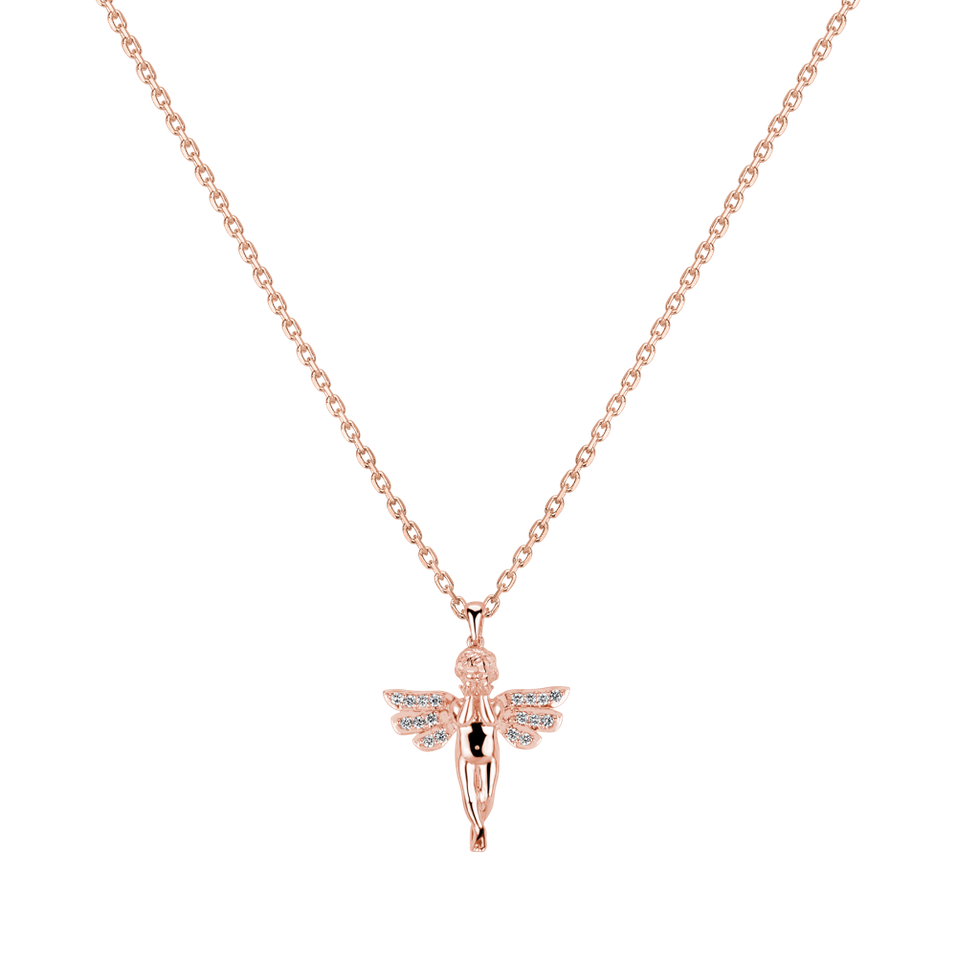 Přívěsok s diamantmi Glossy Angel