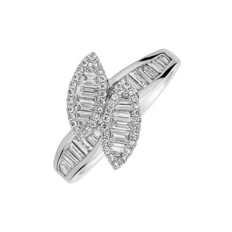 Prsteň s diamantmi Glossy Wings