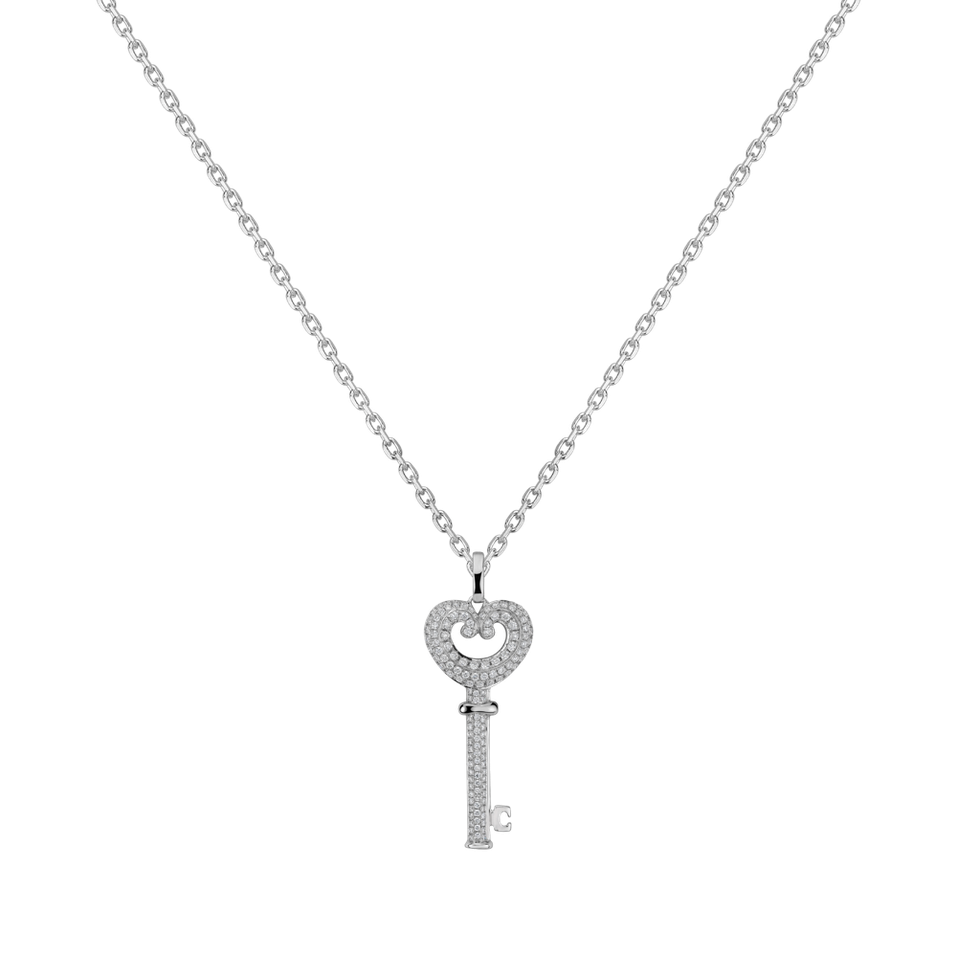 Přívěsok s diamantmi Lovely Key