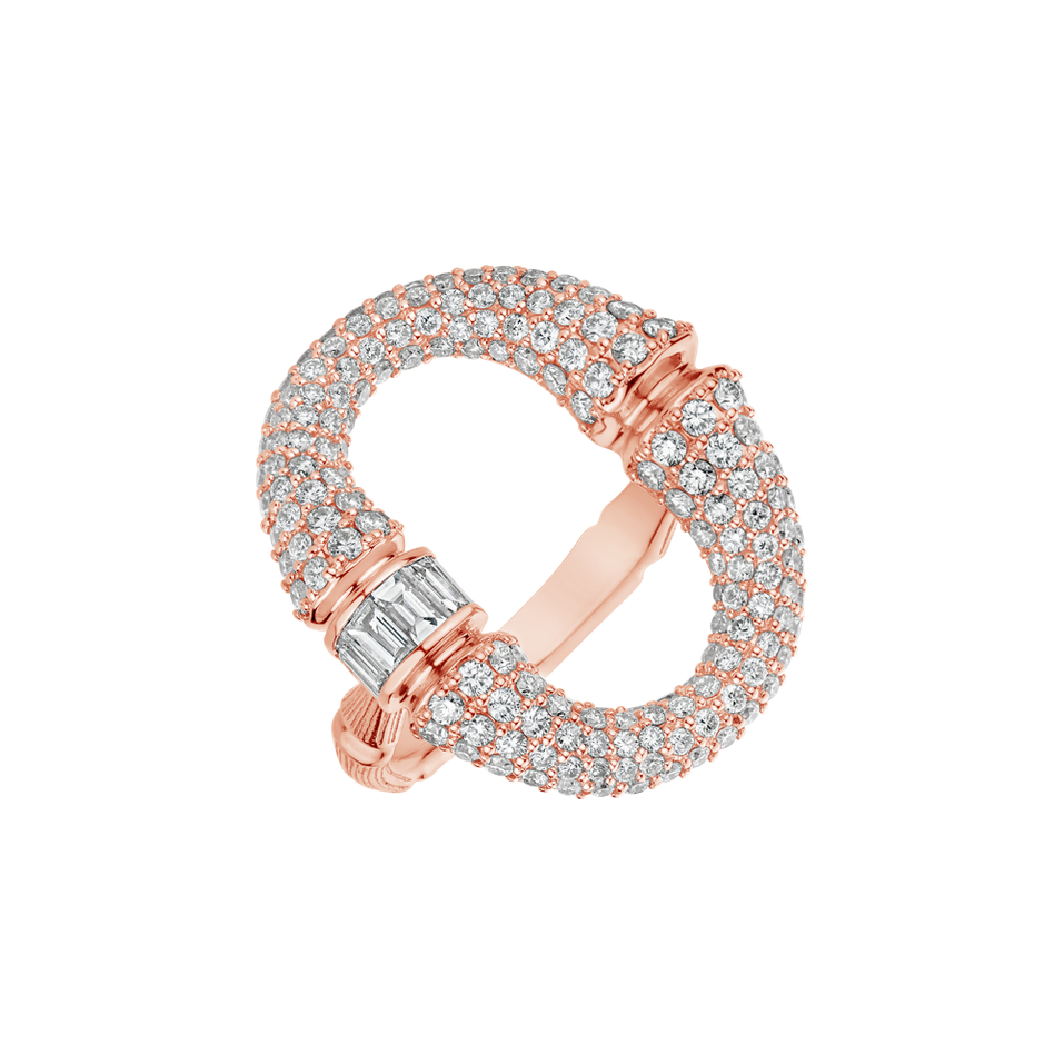 Prsteň s diamantmi Morpheus Ribbon