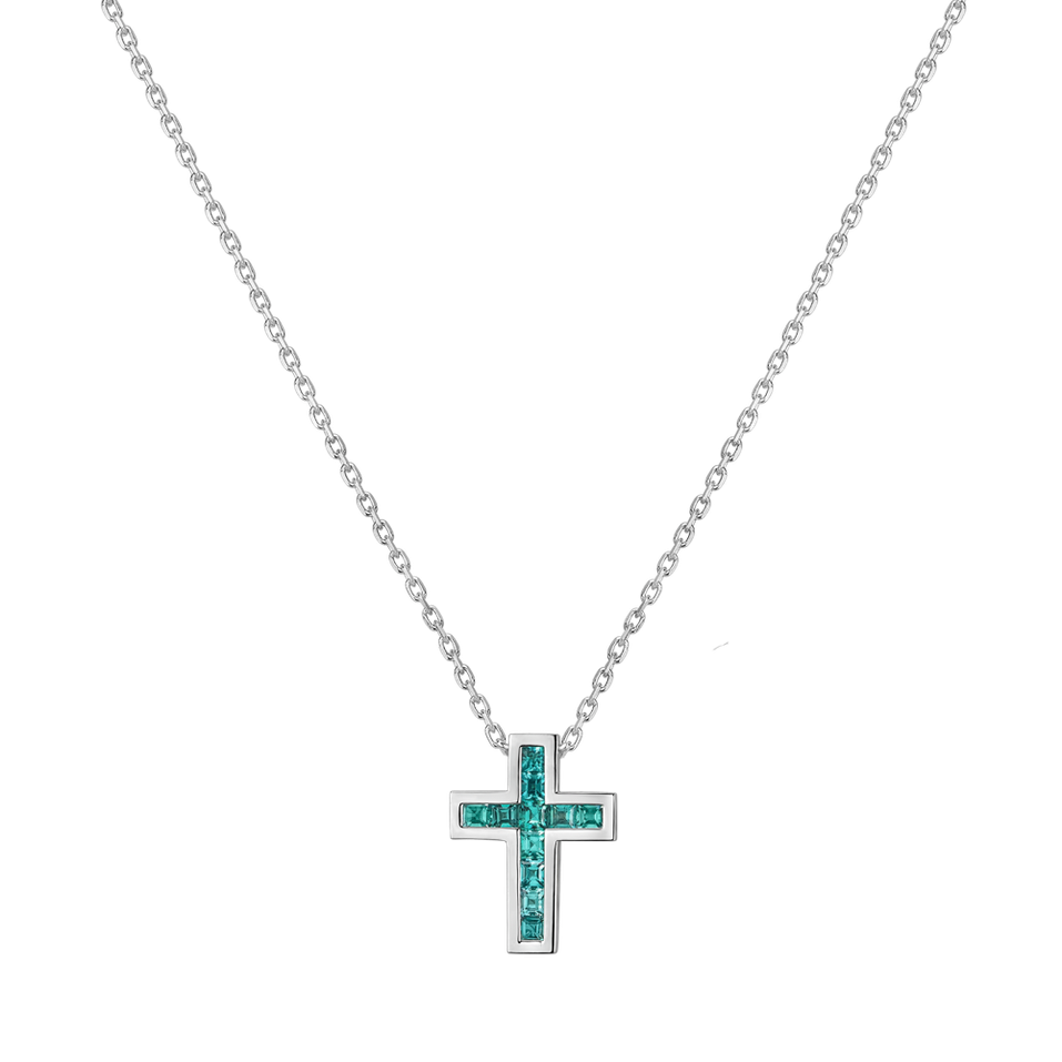 Náhrdelník s paraibou Cross Charm