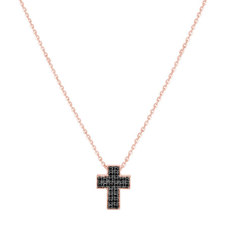 Náhrdelník s diamantmi Divine Cross